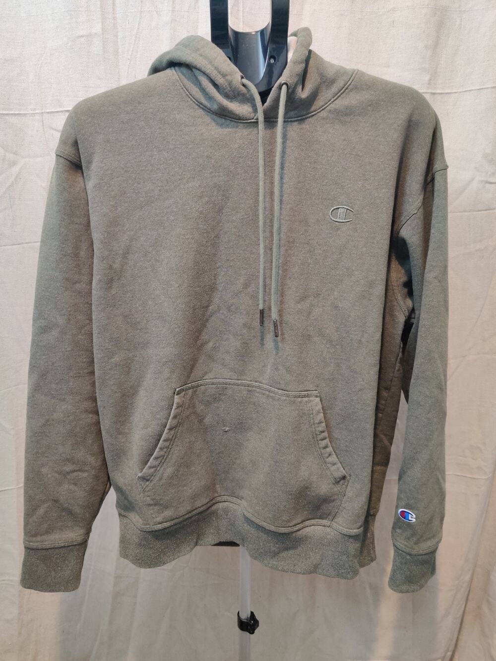 Vintage Champion Hoodie Men's Size Large Pullover Green Authentic Athletic Wear